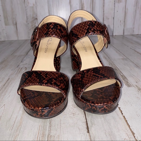 CL by Chinese Laundry Snake Print Block Platform - Picture 6 of 8